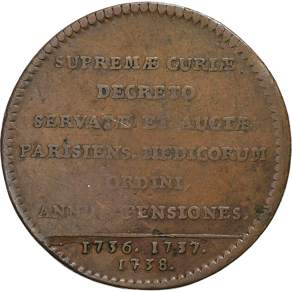 Francia, ficha, L.C. Bourdelin, Faculté de Médecine de Paris, 1738, Rame