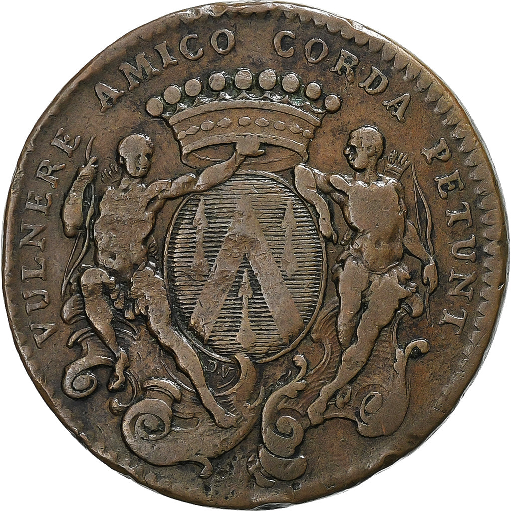 Francia, ficha, Maires de Dijon, Jean-Pierre Burteur, 1739, Rame, MB+
