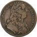 Francia, zeton, Louis XV, Trésor Royal, 1739, Cobre, Duvivier, BC+