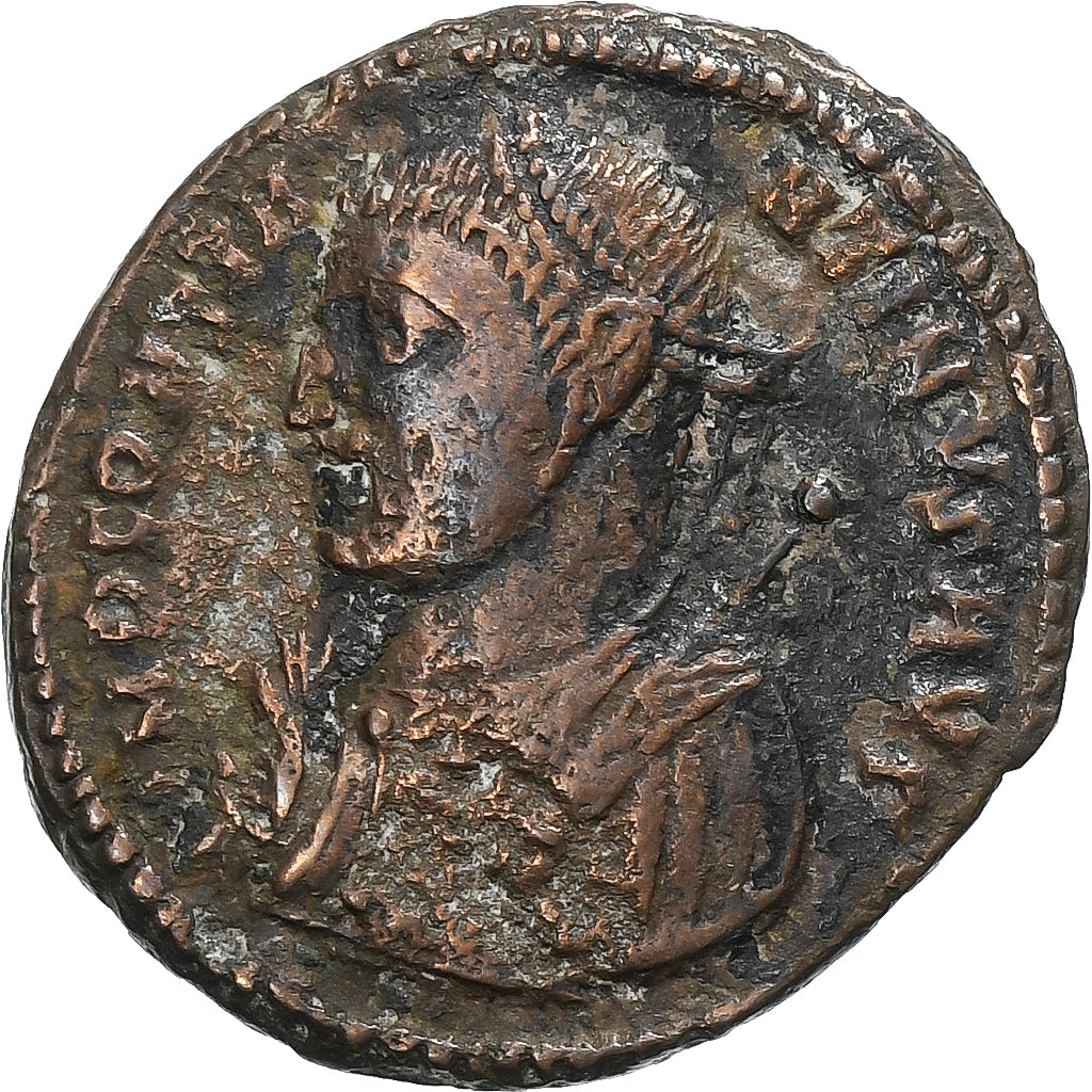 Constantine I, Follis, 317-320, Cyzicus, Brązowy, VF(30-35), RIC:8