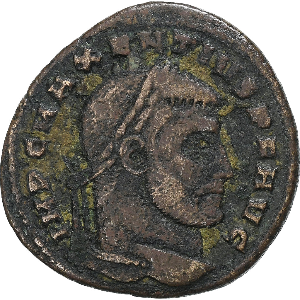 Maxentius, Follis, 309, Ostia, Bronze, VF(30-35), RIC:16