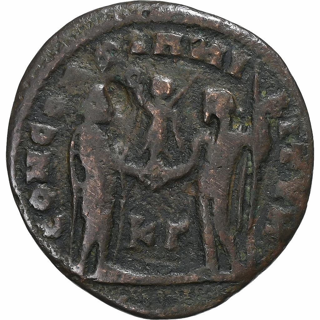Diocletianus, Fraction Æ, 295-299, Cyzicus, Bronzen, ZG+, RIC:17