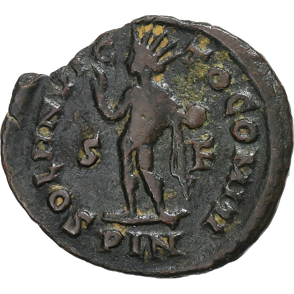 Constantine I, Follis, 313-314, Londinium, Bronze, VF(20-25), RIC:10