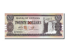 Biljet, Guyana, 20 Dollars, 1989, NIEUW