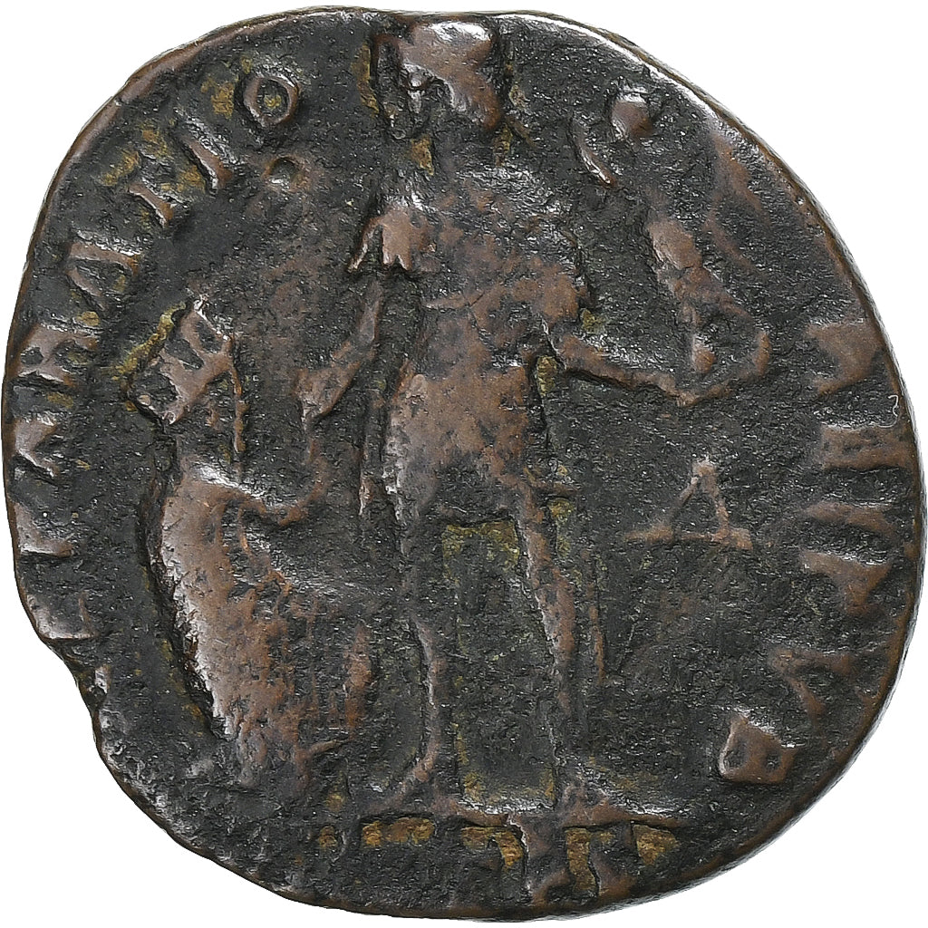 Valentinian II, Follis, 378-383, Thessalonica, Bronze, VF(20-25), RIC:37B-4