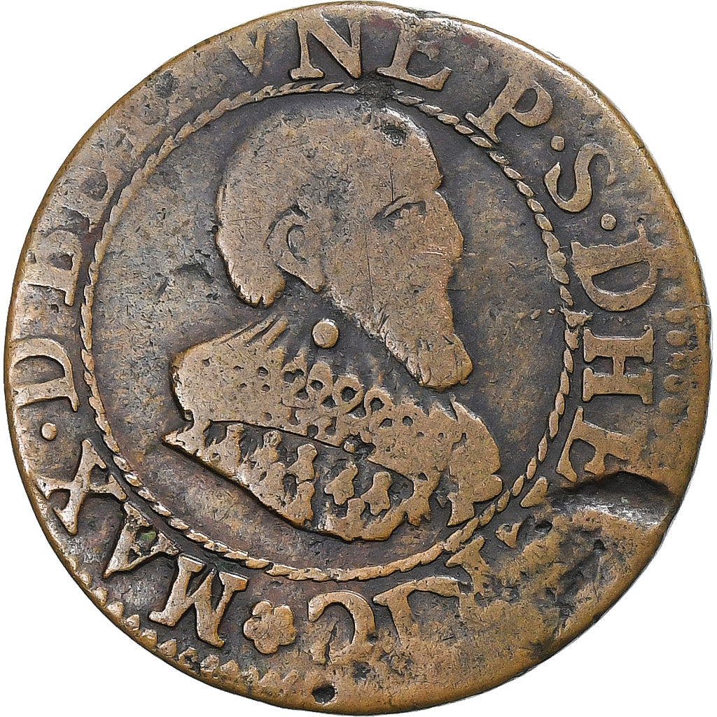 Principality of Boisbelle-Henrichemont, Maximilian I, Double Tournois, 1636