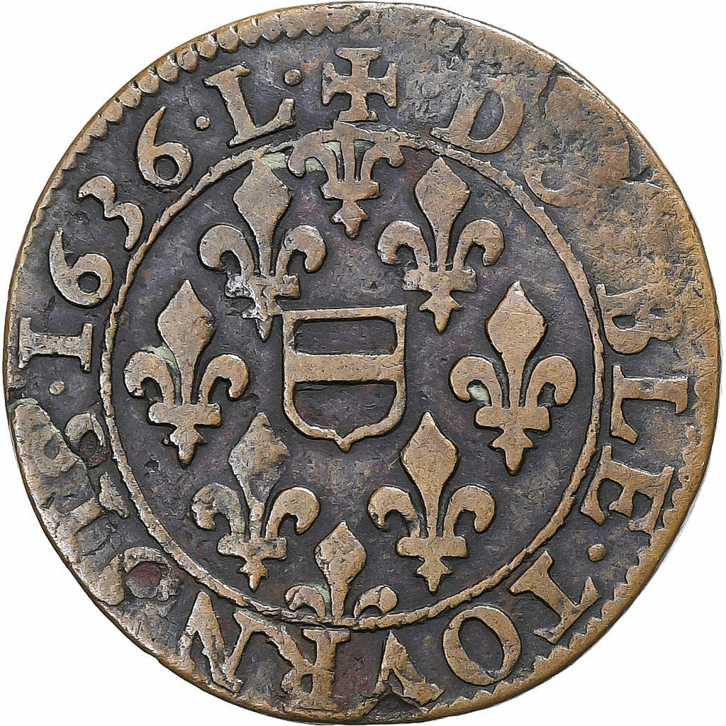 Principality of Boisbelle-Henrichemont, Maximilian I, Double Tournois, 1636
