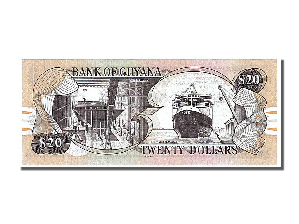 Banknote, Guyana, 20 Dollars, 1989, UNC(65-70)