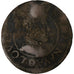 Francia, Louis XIII, Double Tournois, 1628, Lyon, Cobre, BC, Gadoury:8