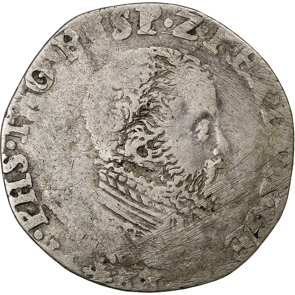 Spanish Netherlands, Philip II, 1/5 Philipsdaalder, 1566, Nimègue, Silver