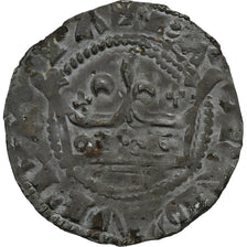 France, Charles IV, Double Parisis, 1326, Billon, TTB, Duplessy:244b