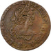 Francja, Louis XIII, Double Tournois, 1639, Tours, Miedź, EF(40-45), Gadoury:11