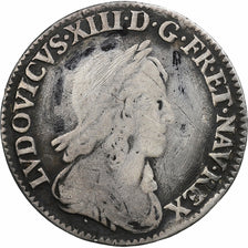 Frankreich, Louis XIII, 1/12 Ecu, 1643, Paris, rose, Silber, SGE+, Gadoury:46