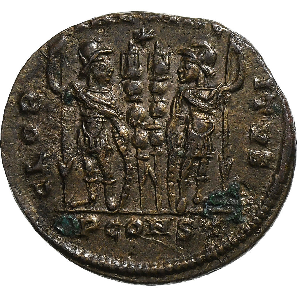 Constantine I, Follis, 330-331, Arelate, Bronze, AU(55-58), RIC:345