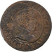 France, Louis XIII, Double Tournois, 1627, Lyon, Copper, AU(50-53), Gadoury:8