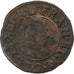 França, Louis XIII, Double Tournois, 1625, Riom, Cobre, VF(30-35), Gadoury:9