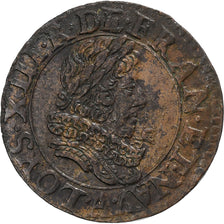 Frankreich, Louis XIII, Double Tournois, 1630, Paris, Kupfer, VZ, Gadoury:9a