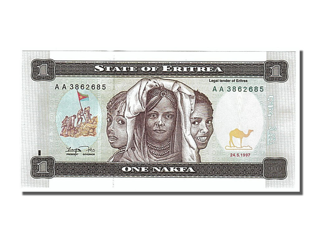Banknot, Erytrea, 1 Nakfa, 1997, 1997-05-24, UNC(65-70)