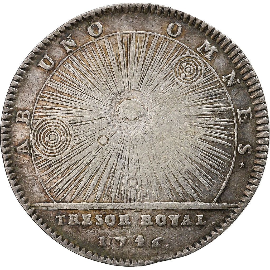 France, Token, Louis XV, Trésor Royal, 1746, Silver, VF(30-35)