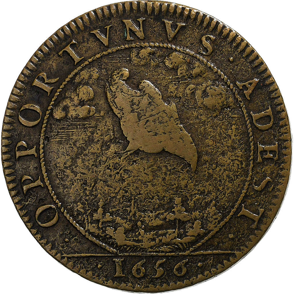 Frankreich, betaalpenning, Louis XIV, Ordinaire des Guerres, 1656, Kupfer, SS