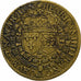 Francja, Token, Henryk IV, Colère divine, 1610, Mosiądz, EF(40-45)