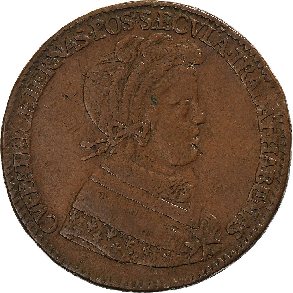 France, Jeton, Louis V, Le Grand Dauphin ou Monseigneur, 1662, Cuivre, TTB+