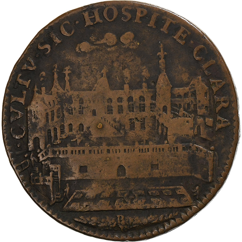 Francia, zeton, Anjou, Jacques Charlot, maire d’Angers, 1685, Cobre, BC+