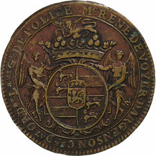 França, Token, René Voyer d'Argenson, Lieutenant de Police, 1713, Cobre