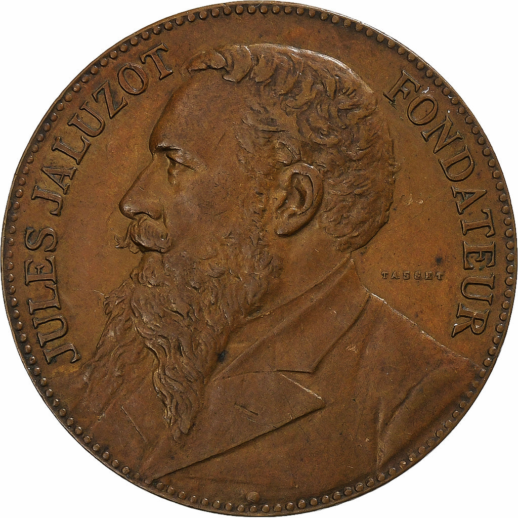 França, Token, 20 ans du Printemps, 1884, Cobre, Jules Jaluzot, AU(55-58)