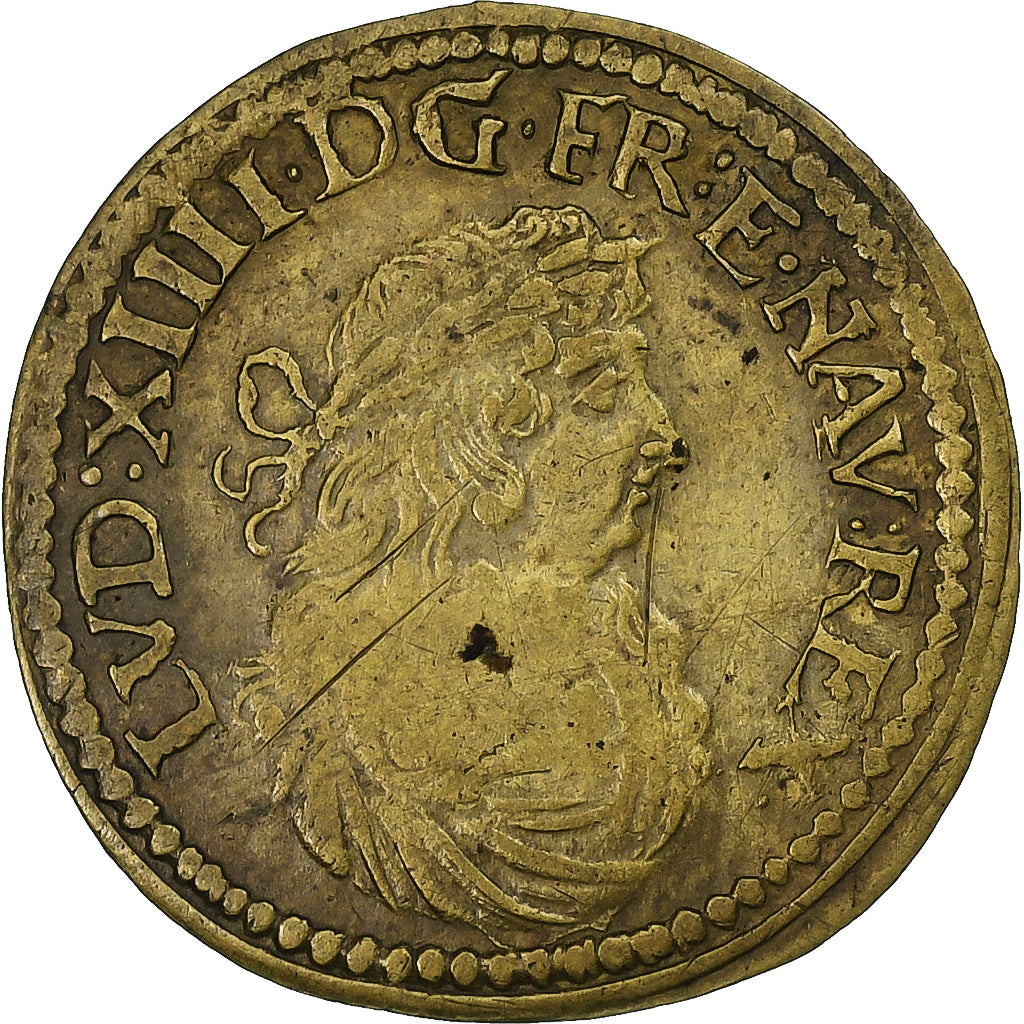 Free imperial city of Nuremberg, Rechenpfennig, Louis XIV, Messing, SS