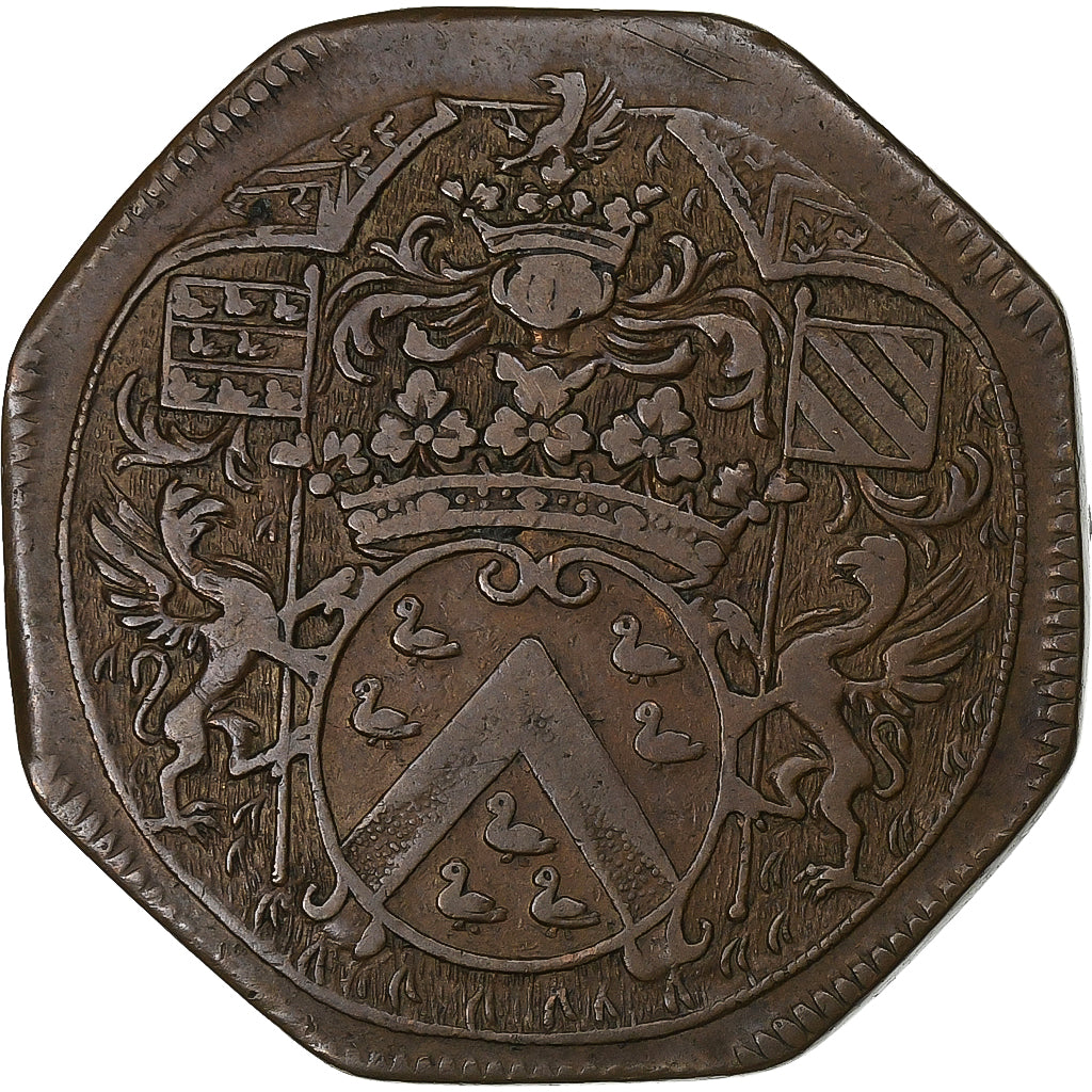 France, Token, Louis d'Aumont, Copper, VF(30-35)