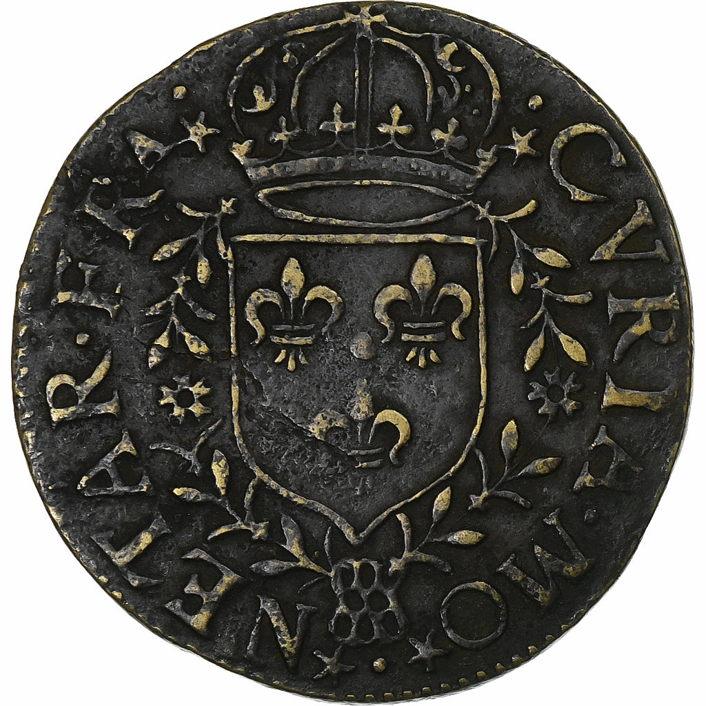 France, Token, Henri III, Chambre des Comptes, Copper, EF(40-45)
