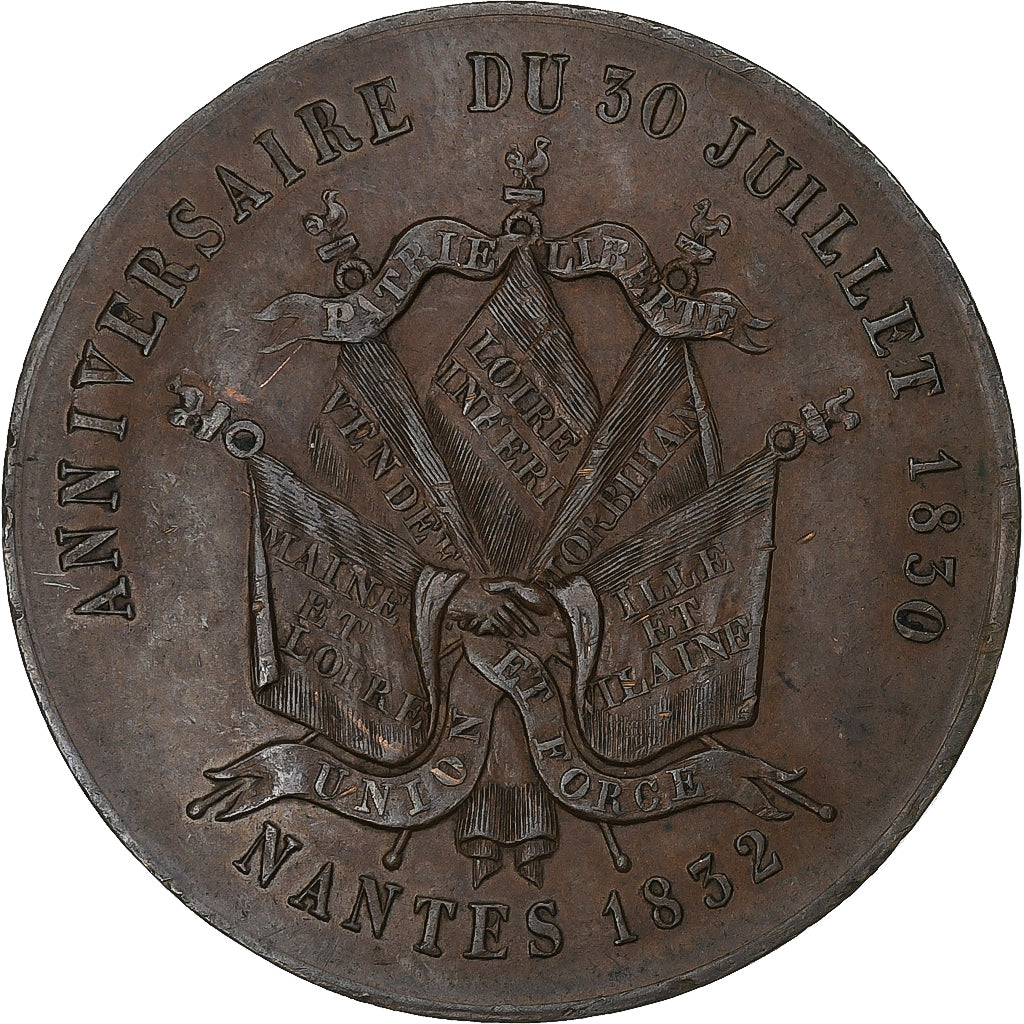 Francia, medaglia, Louis-Philippe I, Module de 5 Francs, Anniversaire du 30