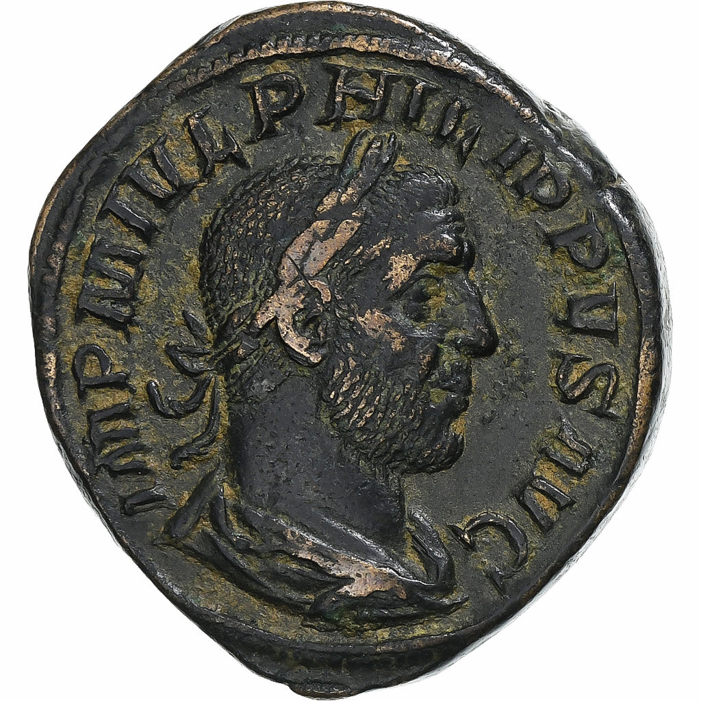 Philip I, Sesterzio, 244-249, Rome, Bronzo, BB, RIC:168a