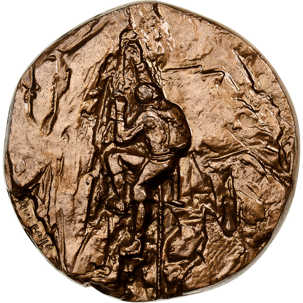 Francja, medal, Alpinisme, Monnaie de Paris, Brązowy, Quérolle, AU(55-58)