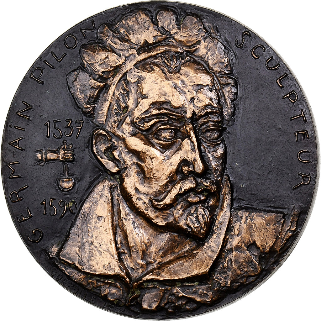 Frankreich, Medaille, Germain Pilon, Sculpteur, 1970, Monnaie de Paris, Bronze