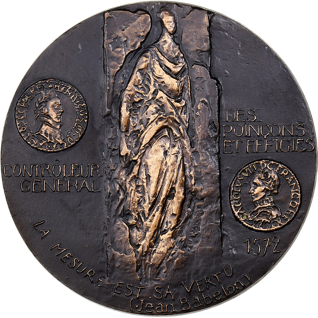 Frankreich, Medaille, Germain Pilon, Sculpteur, 1970, Monnaie de Paris, Bronze