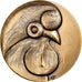 Francia, medaglia, Bicentenaire de la Révolution Française, Coq, 1992, Bronzo