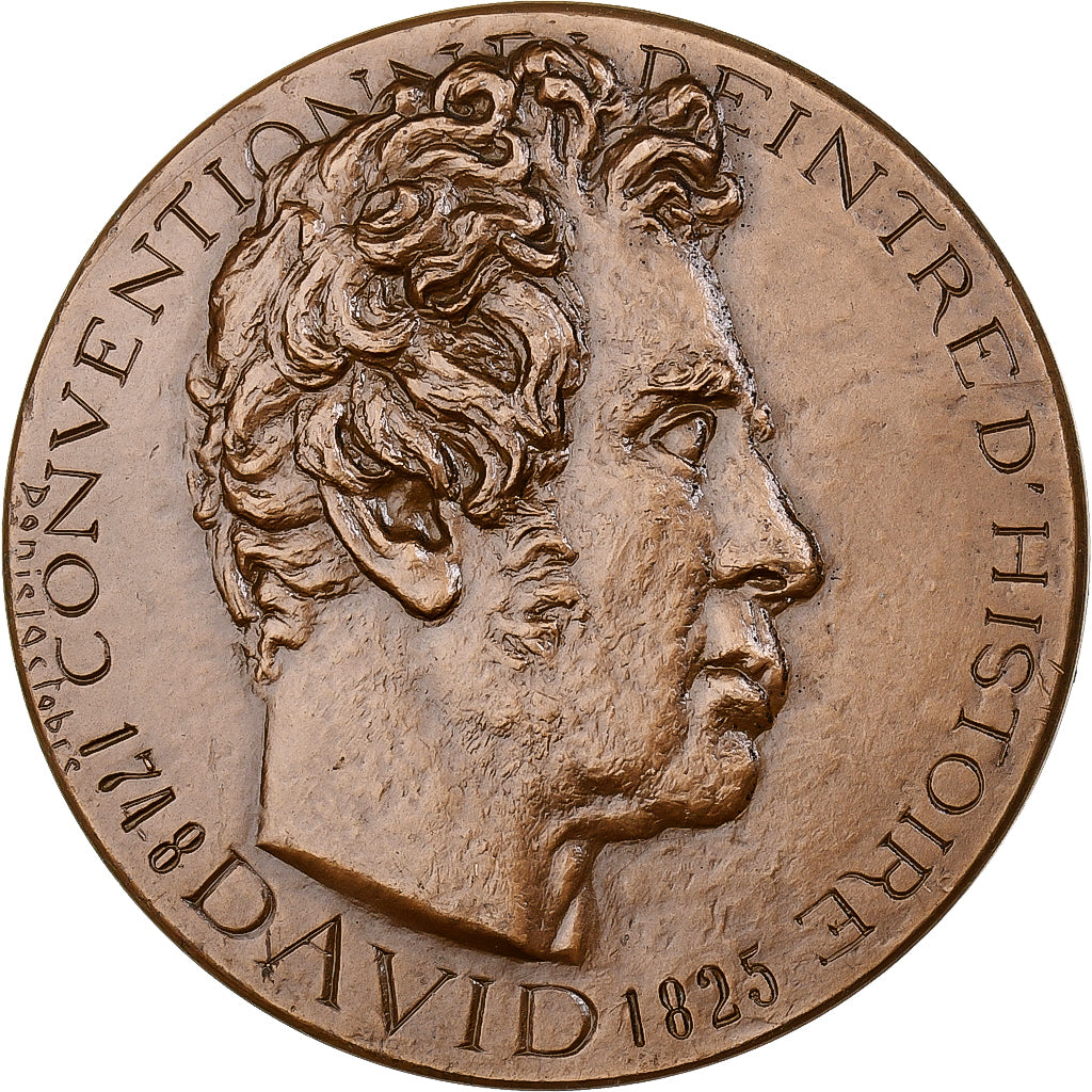 Francja, medal, David, 1969, Monnaie de Paris, Brązowy, Daniel Dupuis