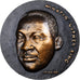 France, Medal, Martin Luther King, 1969, Monnaie de Paris, Bronze, Courbier