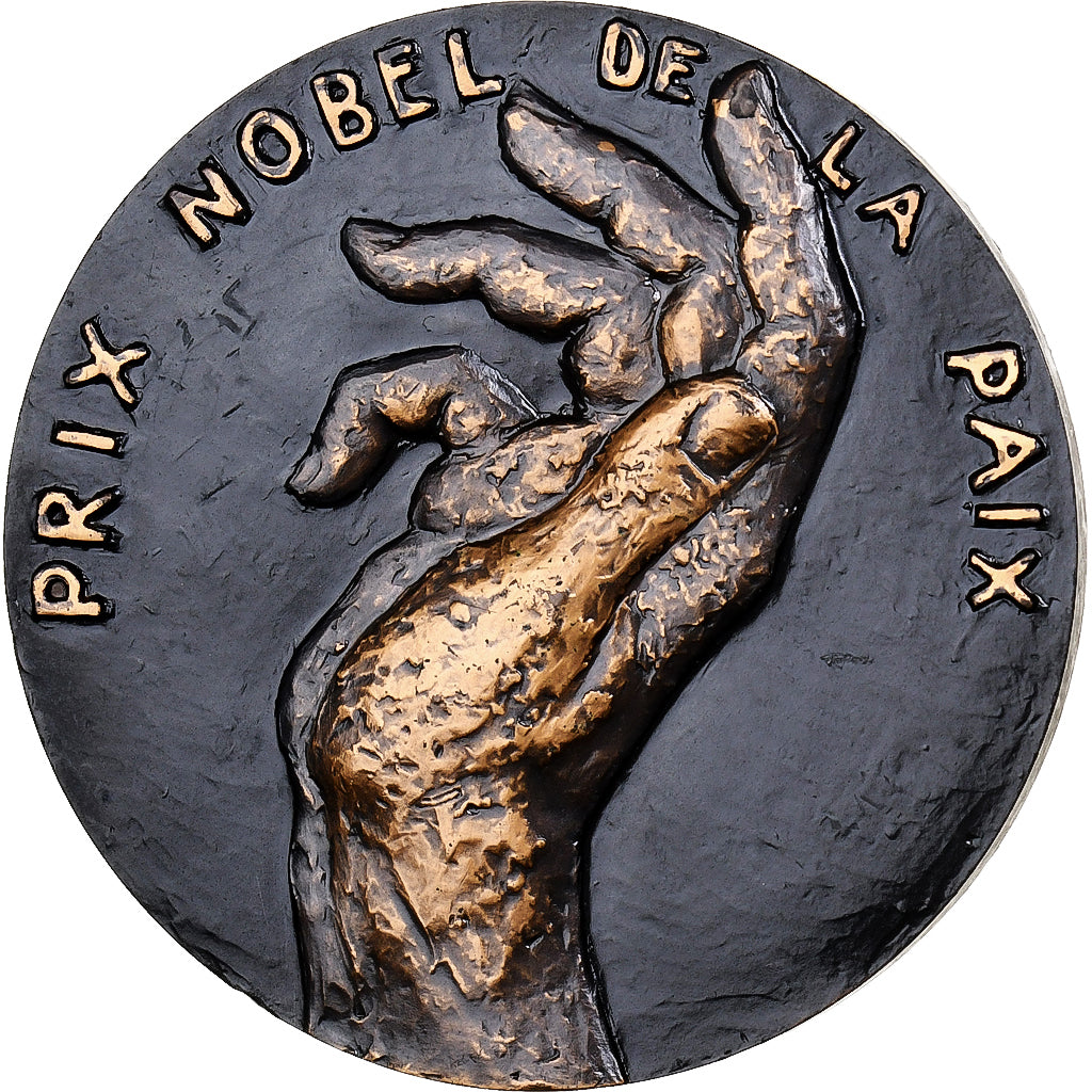 France, Medal, Martin Luther King, 1969, Monnaie de Paris, Bronze, Courbier