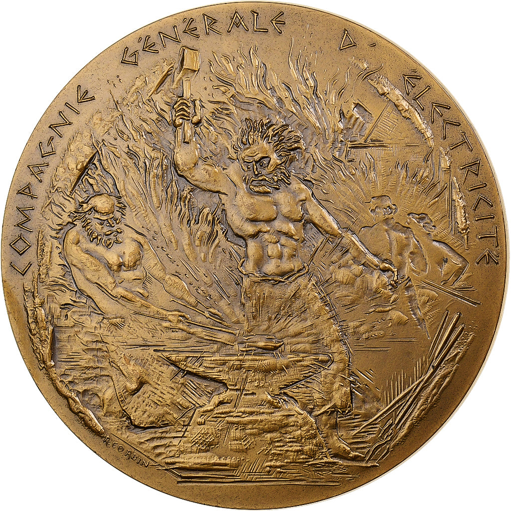 Francia, medaglia, Compagnie Générale d'Electricité, 1981, Monnaie de Paris