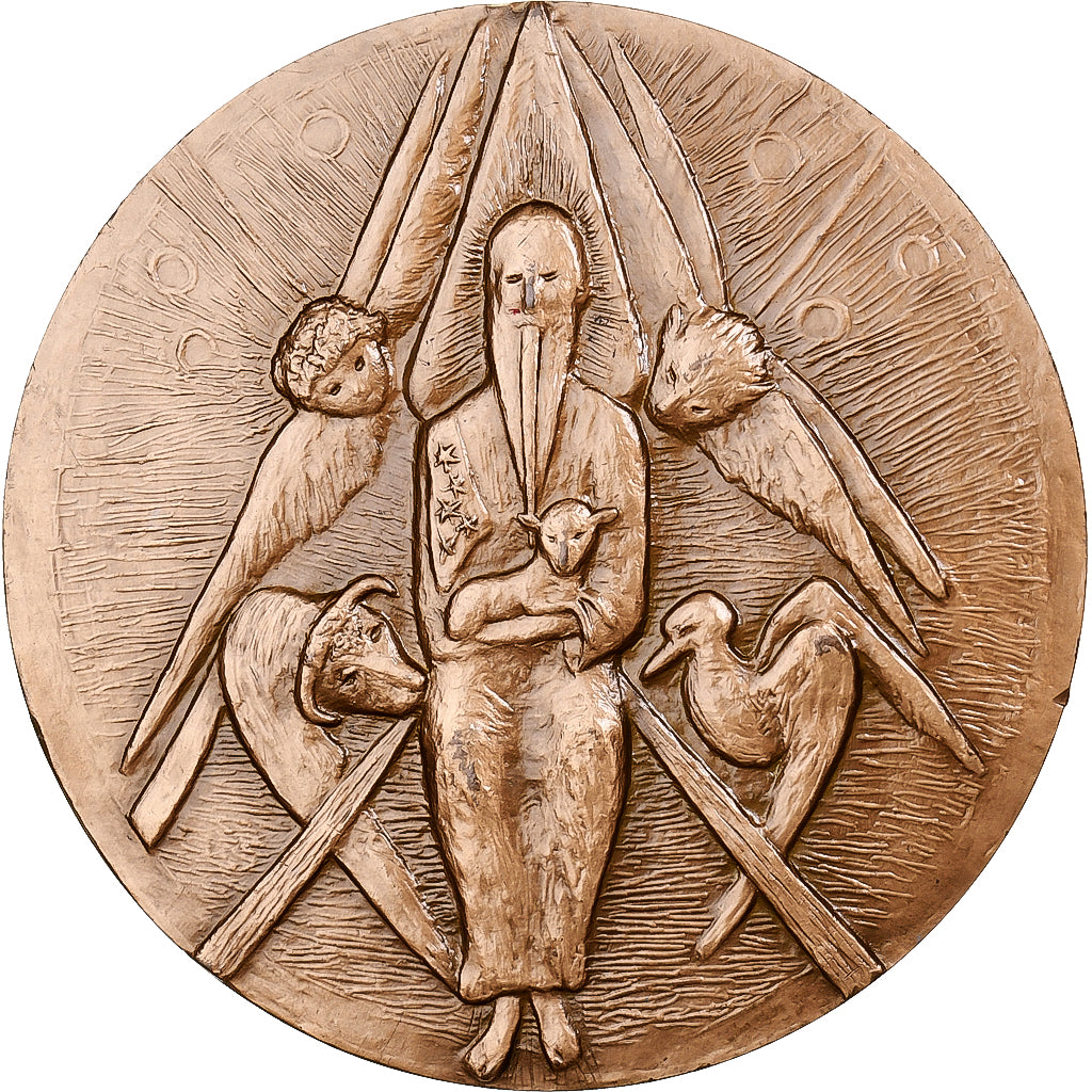 France, Medal, Georg 1893-1969, 1970, Monnaie de Paris, Bronze, Renée Vautier