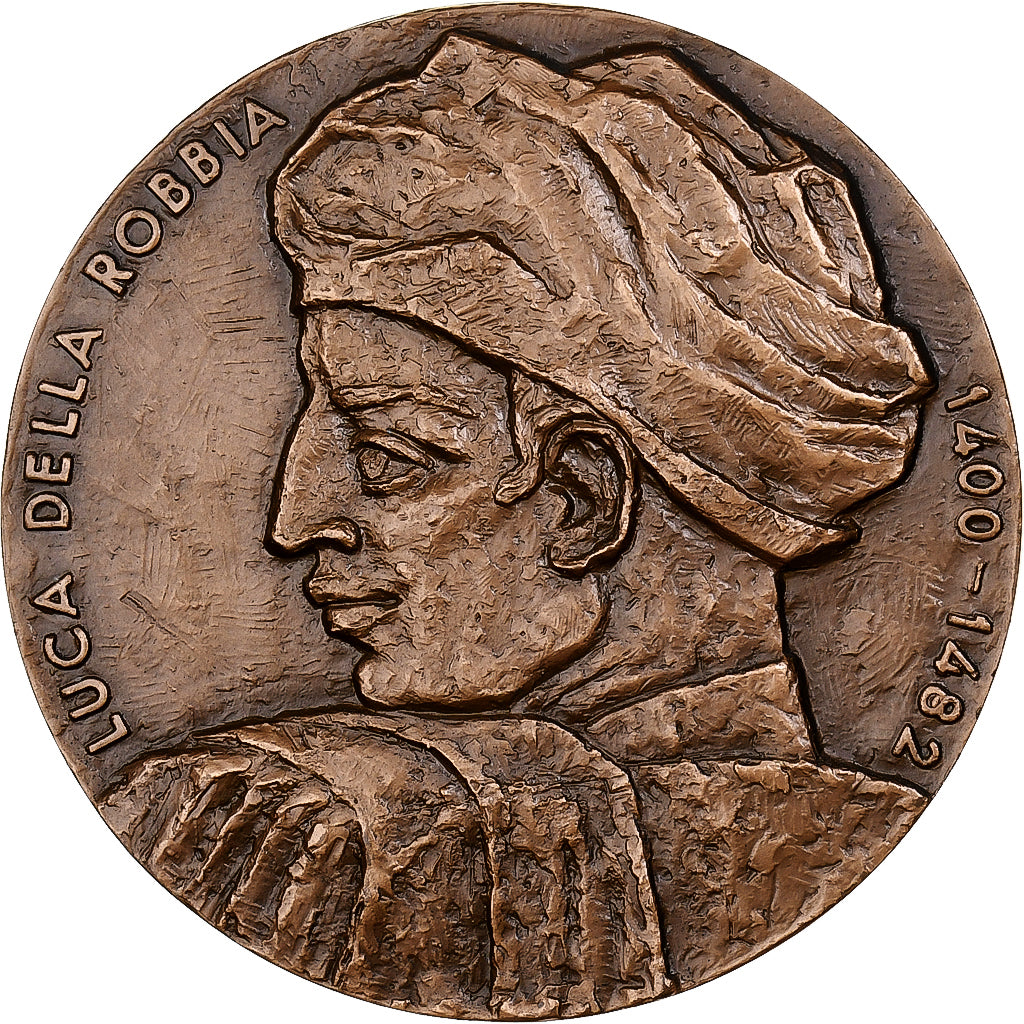 Francia, medaglia, Luca della Robbia, 1988, Monnaie de Paris, Bronzo