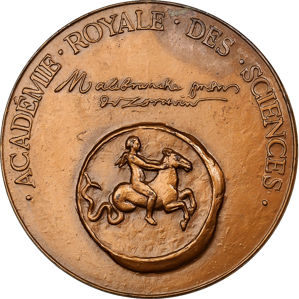 Francja, medal, Nicolas Malebranche, Monnaie de Paris, Brązowy, Dropsy