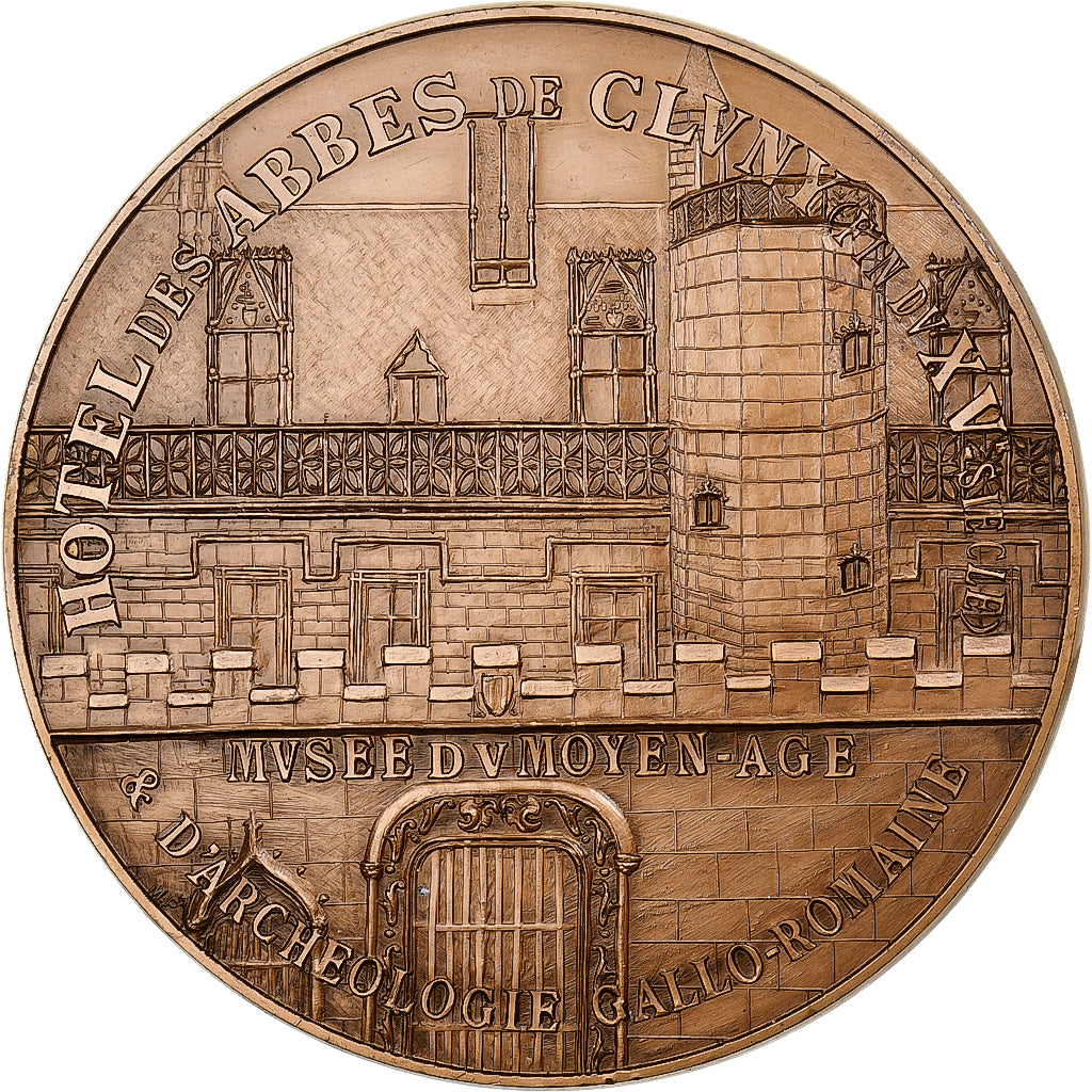 France, Medal, Musée de Cluny, 1972, Monnaie de Paris, Bronze, Pouillard