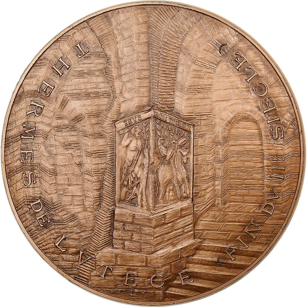 France, Medal, Musée de Cluny, 1972, Monnaie de Paris, Bronze, Pouillard
