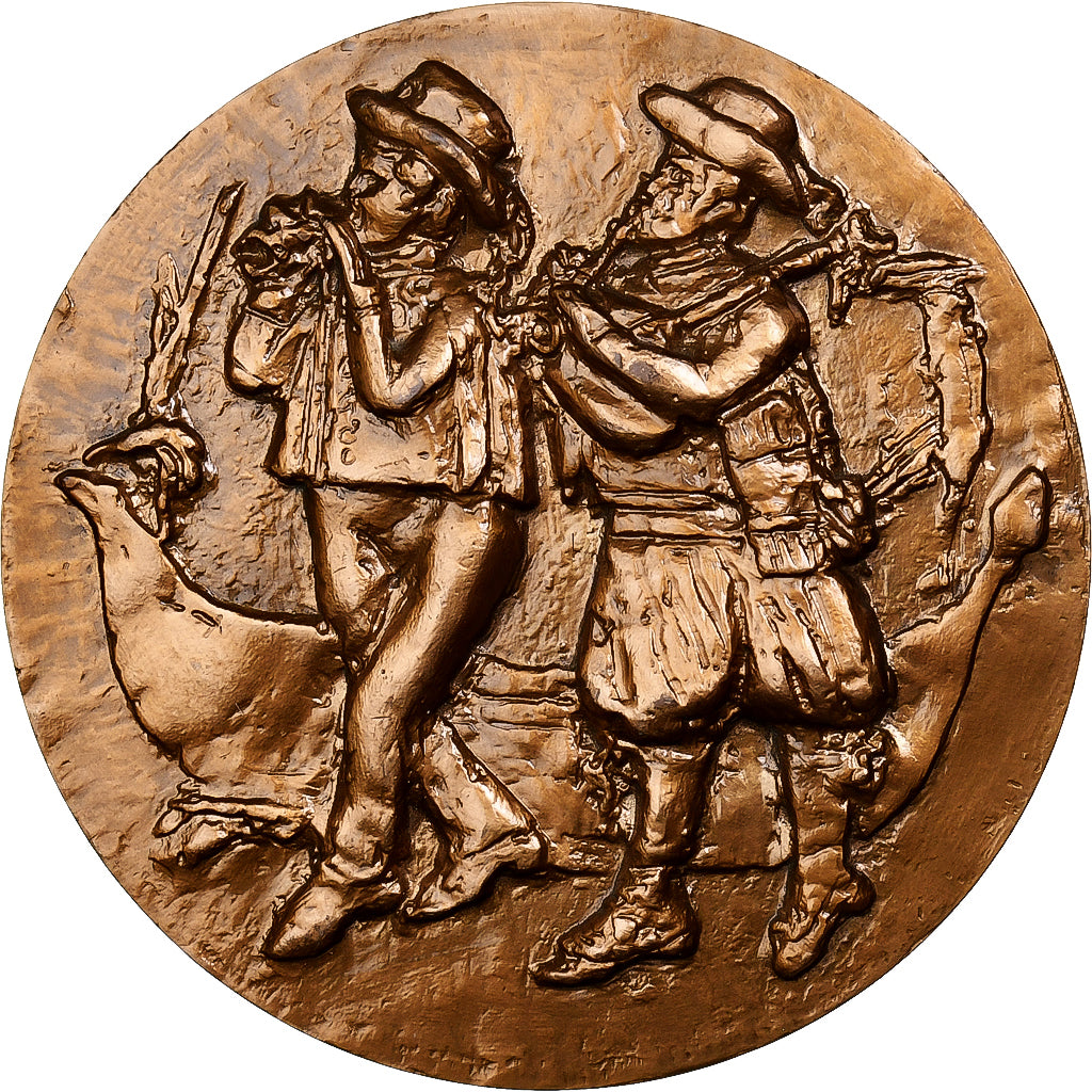 Francia, medaglia, Danseurs et musiciens bretons, Monnaie de Paris, Bronzo, SPL-