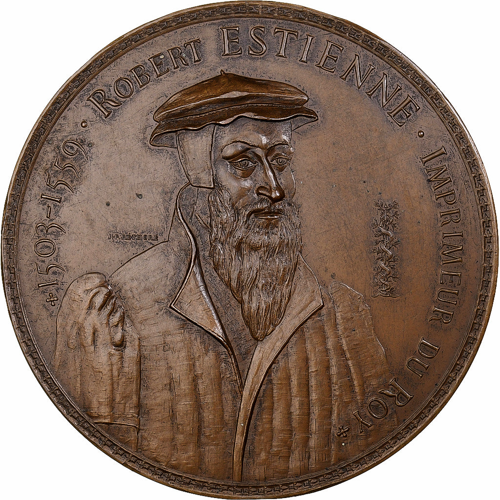 France, Médaille, Robert Estienne, Imprimeur du Roi, 1972, Monnaie de Paris