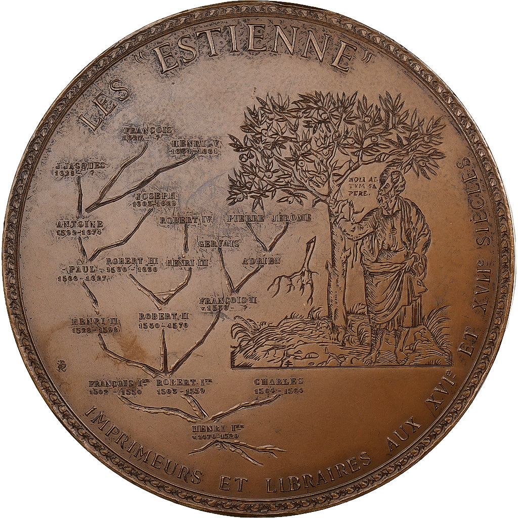 France, Médaille, Robert Estienne, Imprimeur du Roi, 1972, Monnaie de Paris